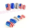 Vibrant nail art world cup style nail USA flag nail tips