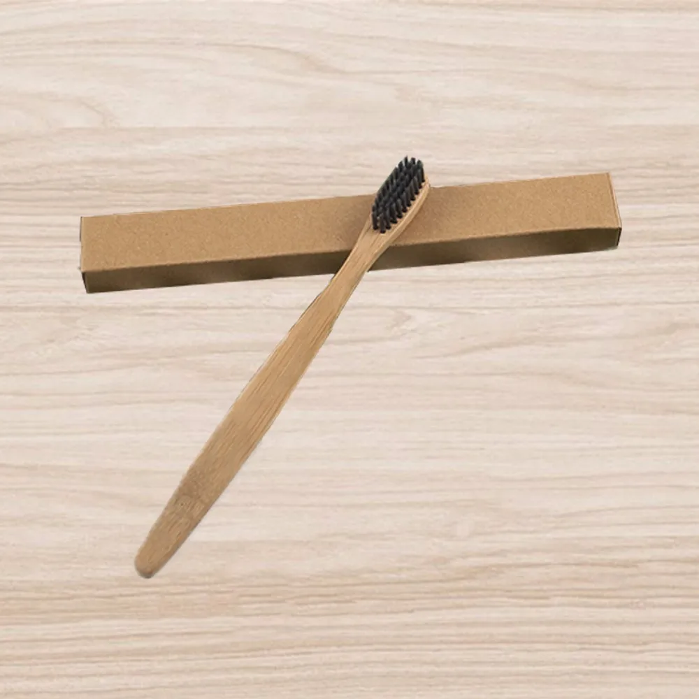 natural soft home use bristle toothbrush bamboo charcoal for