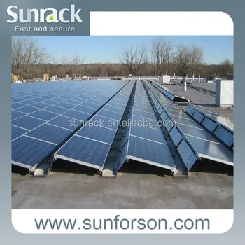 Flat Roof Solar Mounting Systemrackingstructure Buy Solar Mounting Bracketssolar Mounting Supportsolar Pv Mounting System Product On Alibabacom