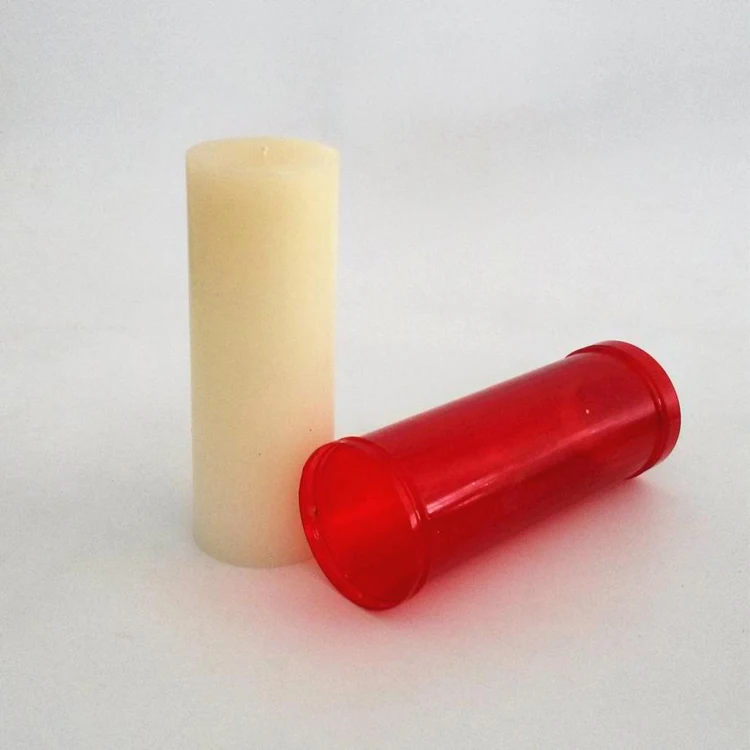 Red Color Cemetery Memeotial Wax Candles With Windproof Buy Windproof