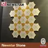 Custom america standard waterjet marble patterns,marble mosaic,marble pattern floor design