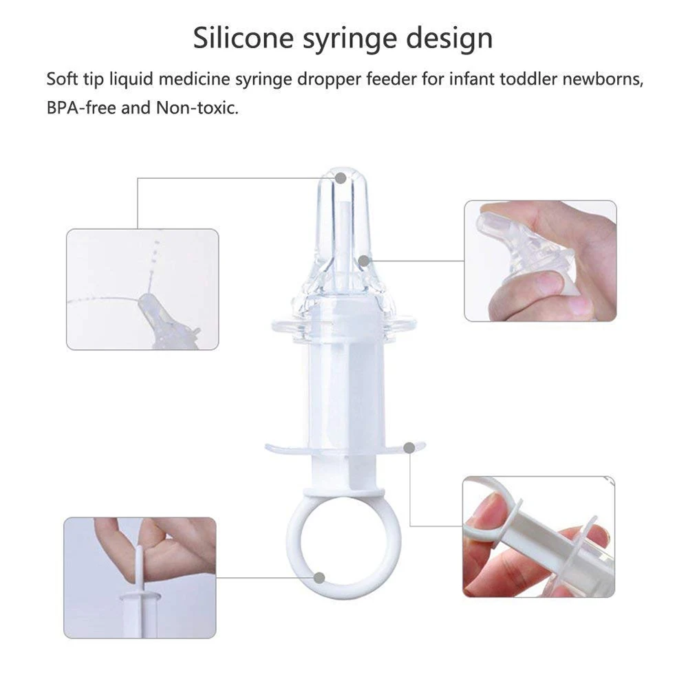 Soft Pacifier Medicine Dispenser Liquid Medicine Syringe Dropper