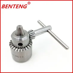 BENTENG Brand 0.6-6mm 3 Jaw Carbon Steel Drill Chuck with Key