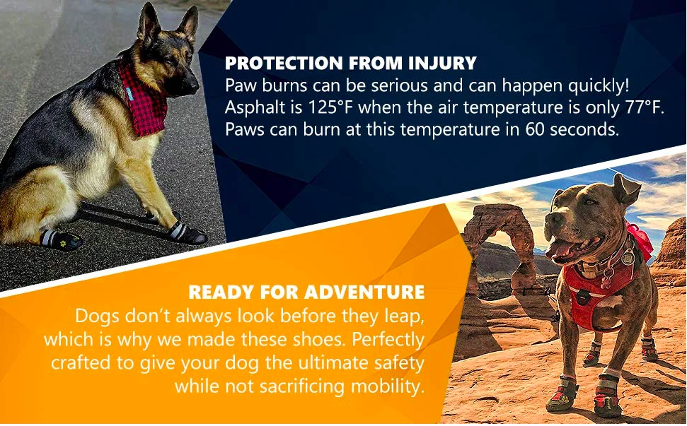 Waterproof Outdoor Rain Boots Pet Dog Shoes With Two Reflective