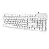Best selling new Retro punk design 104 keys multimedia mechanical keyboard with LED backlight for gaming