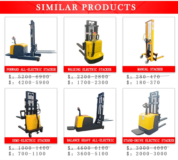 cheap forklift hand forklift 2 ton hydraulic lifting hand manual stacker