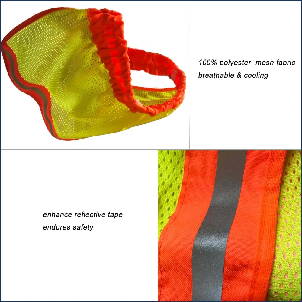Reflective Strips Helmet Sun Safety Neck Shield Buy Fabric For Safety Vests,Safety Equipment