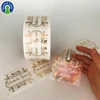 Custom Vinyl Roll Transparent Cosmetics Sticker Gold Foil Clear Private Labels for Perfume Bottle Stickers Printing