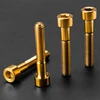Green/Blue/ yellow colorful titanium m6 bolt