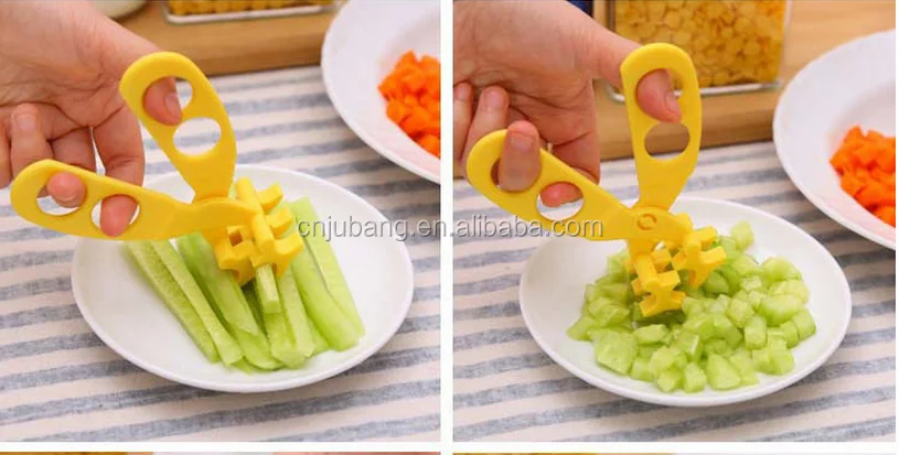 New Baby Portable Scissors Feeding Food Shears Cut Crush food / Baby Food Scissors / Food Cutter for Babies