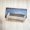 QS brands beard comb sandalwood double comb hair clips green sandalwood comb