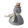 2018 Custom Halloween Decoration Concrete Snowman Craft for Winter Theme Display