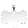 Bone Round Heart Flower Shield House Star Rectangle Bow Tie Shaped Stainless Steel Personalized Pet ID Tags