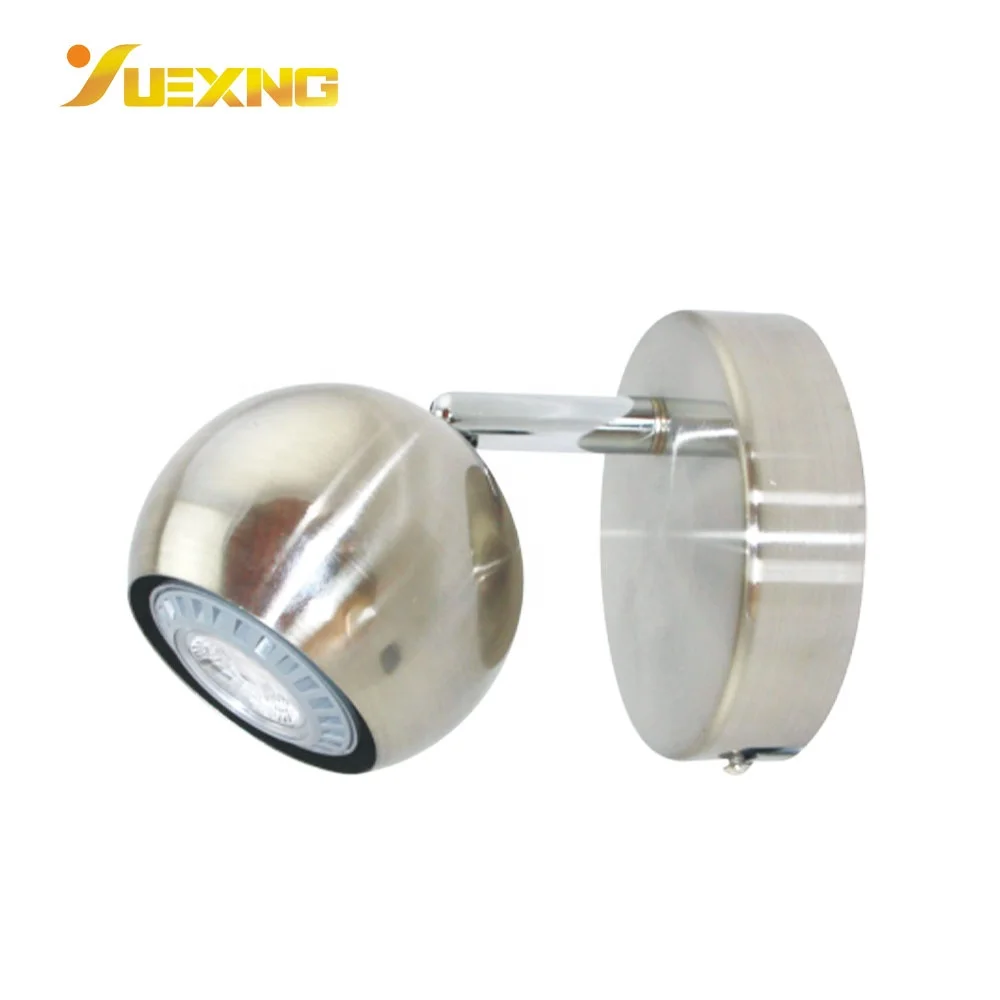 Wholesale  cob led spotlight gu10 surface mounted satin nickel spot lamp
