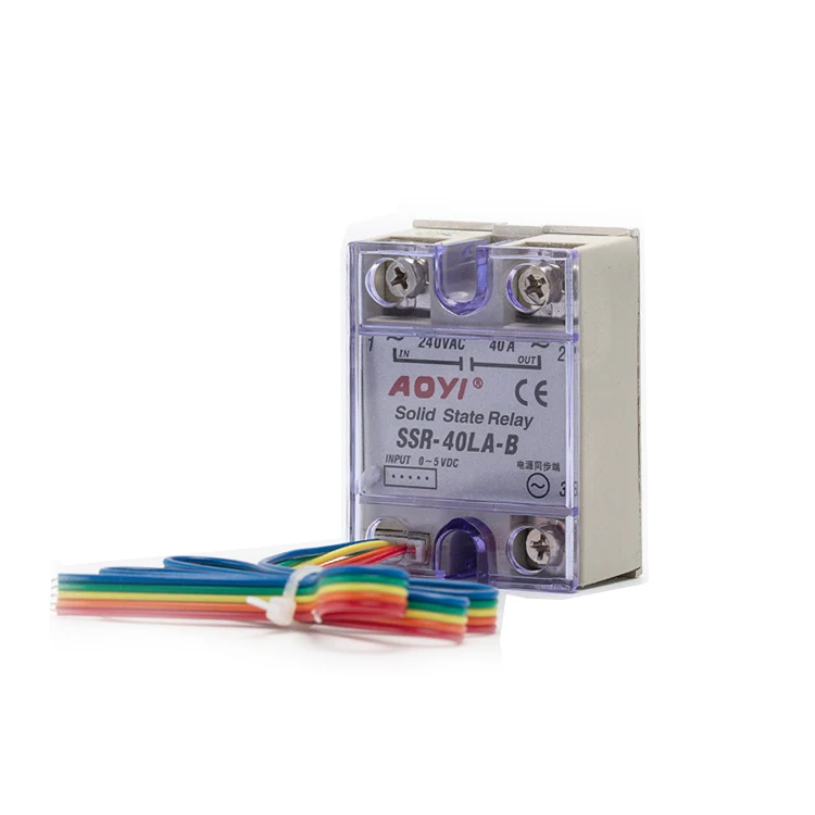 Aoyi Din 40a Dc Ssr-40la-b For Temperature Controller Ssr Relay Solid ...