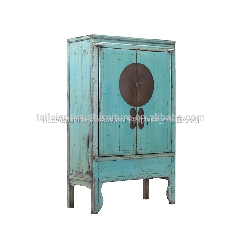 Rojo chino antiguo gabinete de la boda/armario-Armarios y baúles para