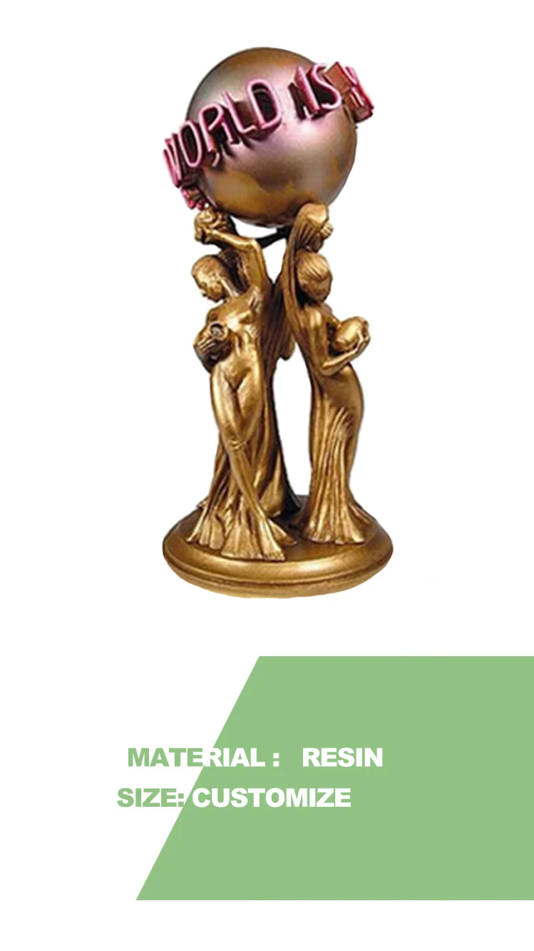 Religious Archangel Angel Gifts Resin Bronze Gabriel Sculpture Christian Statue
