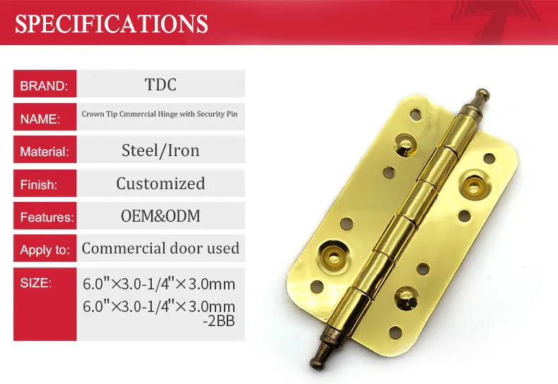 Ch007 6 Inch Spanish Stamping 6 Knuckles Nickel Door Hinge Buy Door