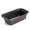 Hot selling silver black carbon steel non stick baking mini bread loaf cake pans