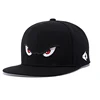 Wholesale Black Blank Hip Hop caps Custom Logo Embroidered Eye Caps Hats Mens Snapback Hats