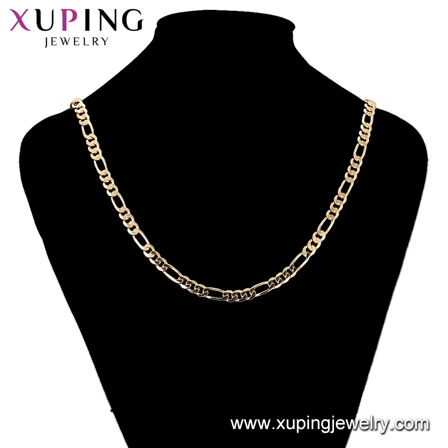 45311 Xuping Jewelry 18k Gold Plated Simple Style Chain Necklaces - Buy ...