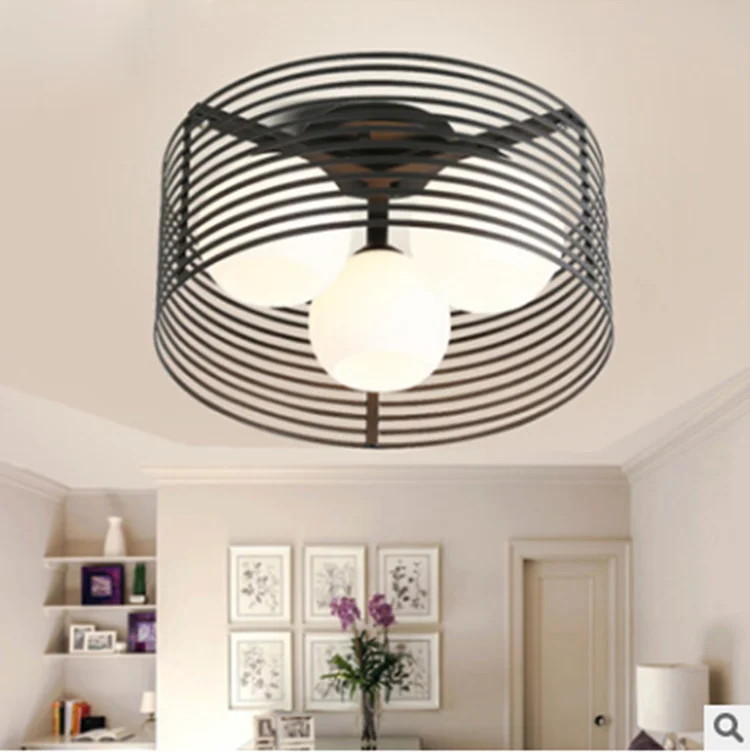 Modern Black Metal Ceiling Lamp 3/ 5heads Art Decor Ceiling Light For ...