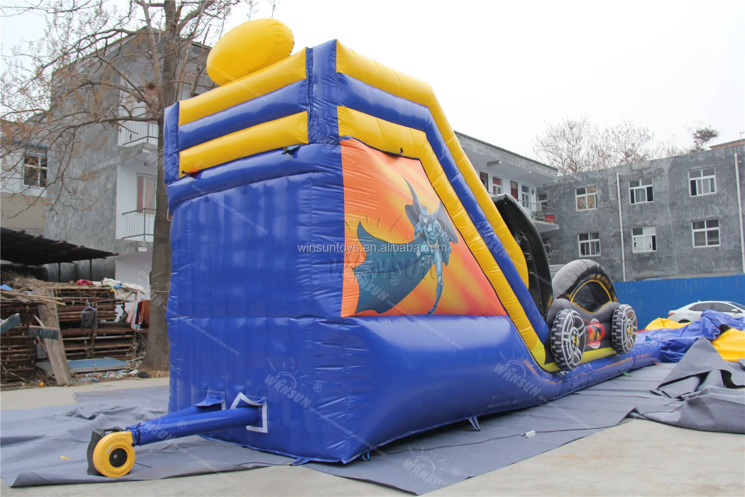 water slide pool inflatable