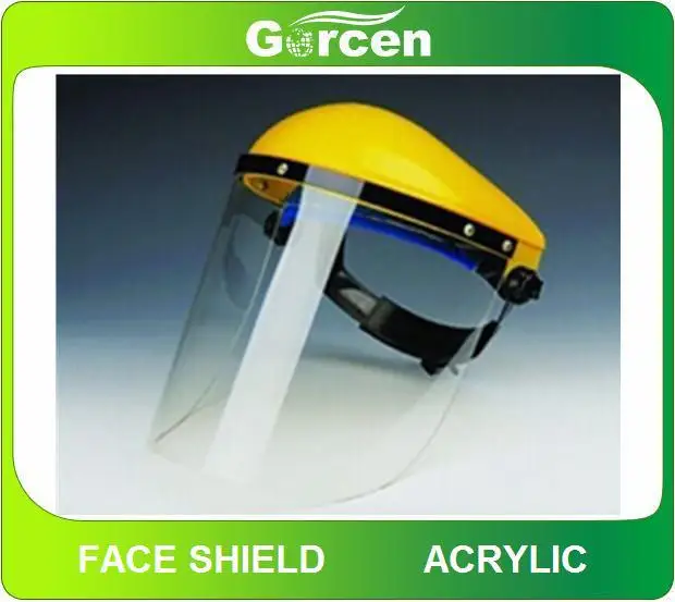 Ce En166 Pc Visor Protective Face Shield Worker Safety Face Shield With