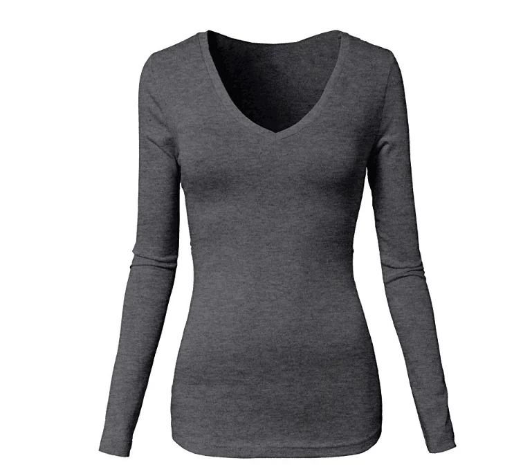 New Arrive Custom Merino Wool Women V-neck Long Sleeve Base Layer - Buy ...