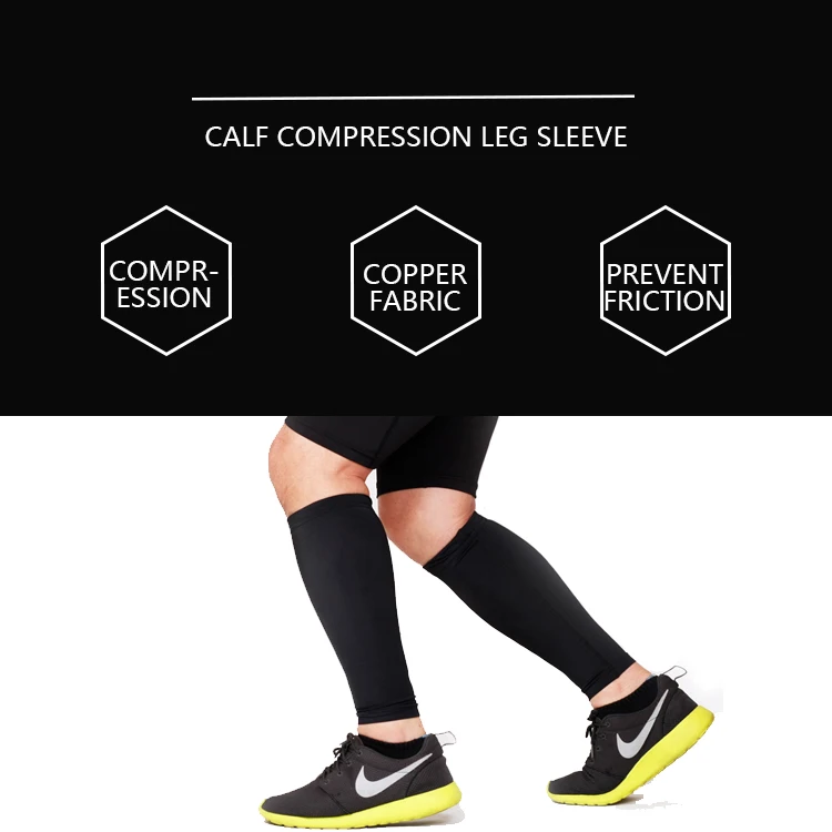 Custom Copper Nylon Sports Compression Calf Leg Sleeves Buy Copper