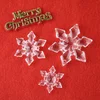 Wholesale price snow shape plexiglass christmas tree decoration