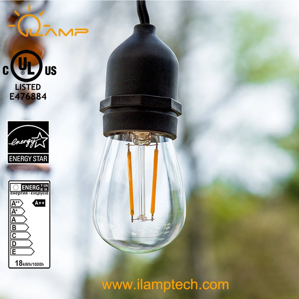 Clear Bulbs S14 led bulb for Outdoor Decoration Globe String Light