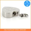 cremation silver jewelry stainless steel heart sharp urn pendants paw 25*20mm