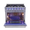 Commercial Luxury HRT3618U 4-Burner Gas Range with Gas Oven