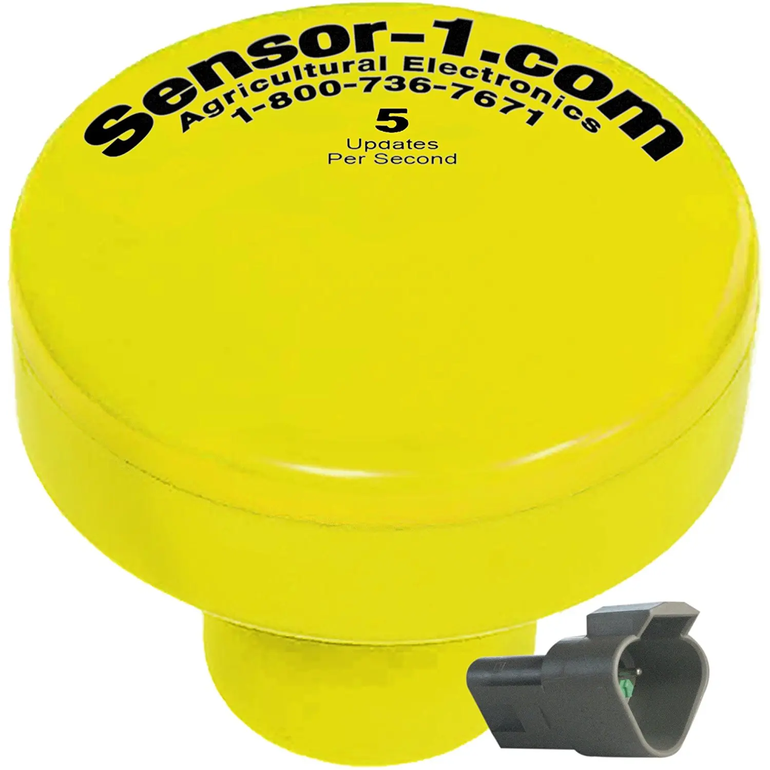Sensor-1 DS-GPSM-TJ5-YEL 5 Hz GPS Speed Sensor, Yellow Housing with Tee-Jet Connector