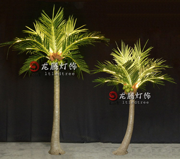 Ce Approved Canada 4m Realistic Outdoor Artificial Led Palm Tree Light