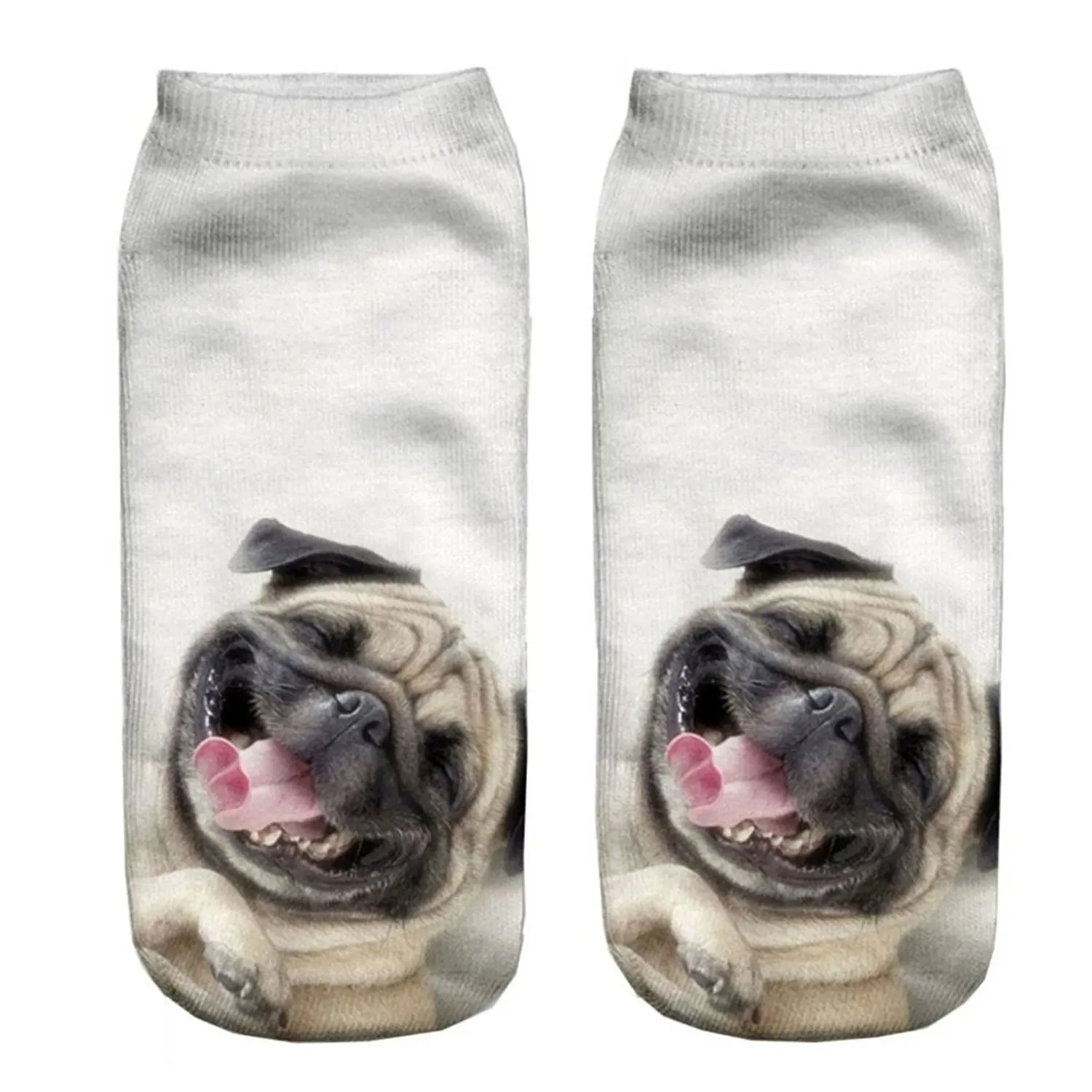 CHIC Funny Sock Dog Cartoon Animal Print For Woman Man Boy Girl Free Size