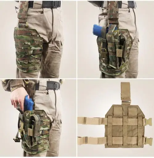 Tactical Molle Drop Leg Platform Coyote Brown And Other Colors Task