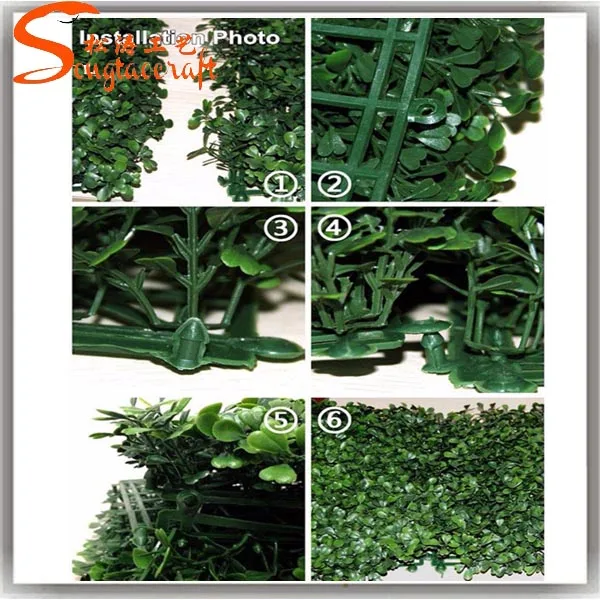 Plantes artificielles 50 * 50 cm artificielle buis hedges en ... Clôture Facile décor