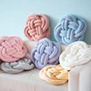 Super soft pink knot cushion/pillow for home/car