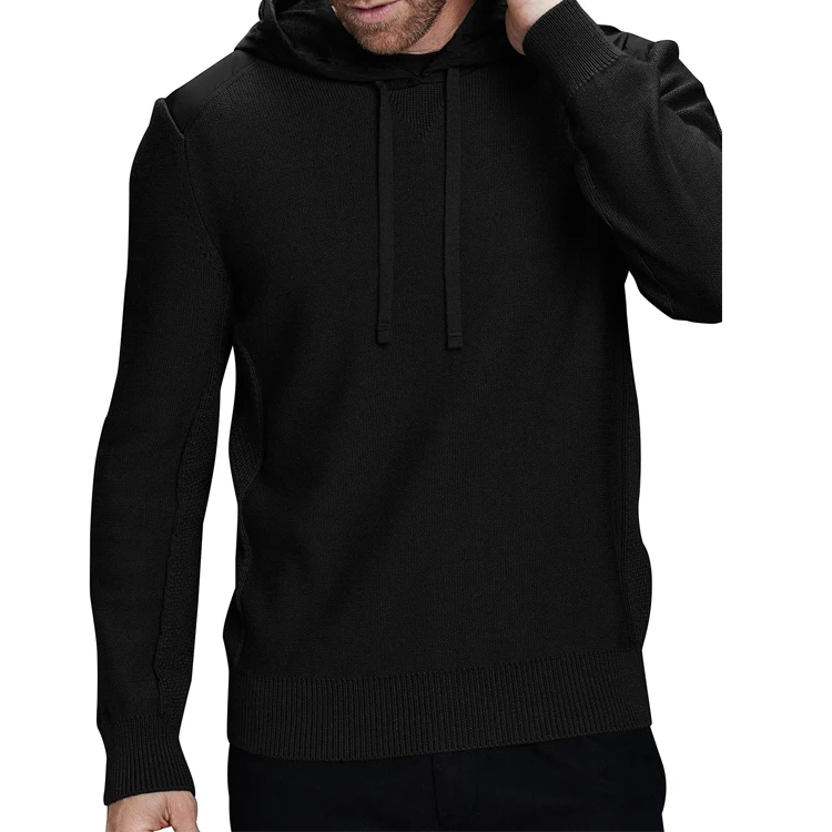 merino wool pullover hoodie