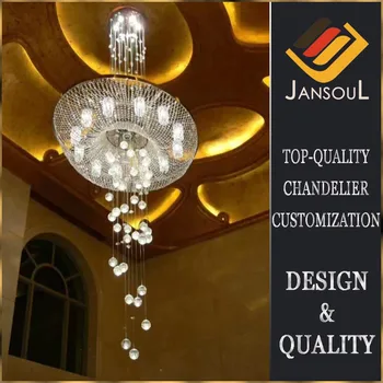 Long High Ceiling Pendant Light Fixture Crystal Ball Chandelier For Staircase Or Lobby Buy Crystal Chandelier High Ceiling High Ceiling Light High