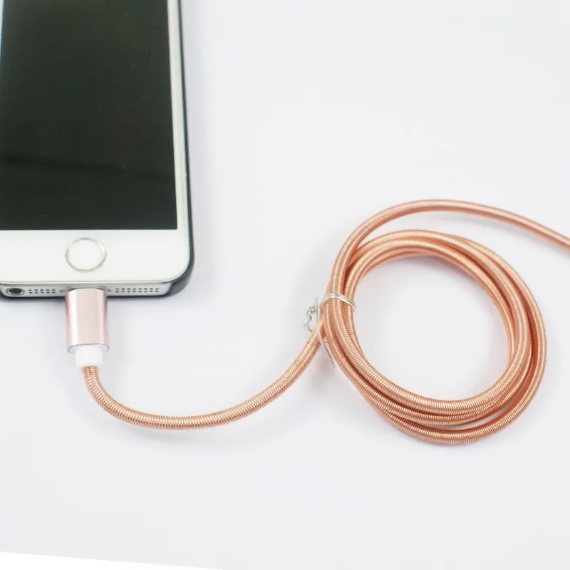 Solid Color TPU spiral USB Charger cable cord protector wrap cable winder for charging cables organizer - ANKUX.COM
