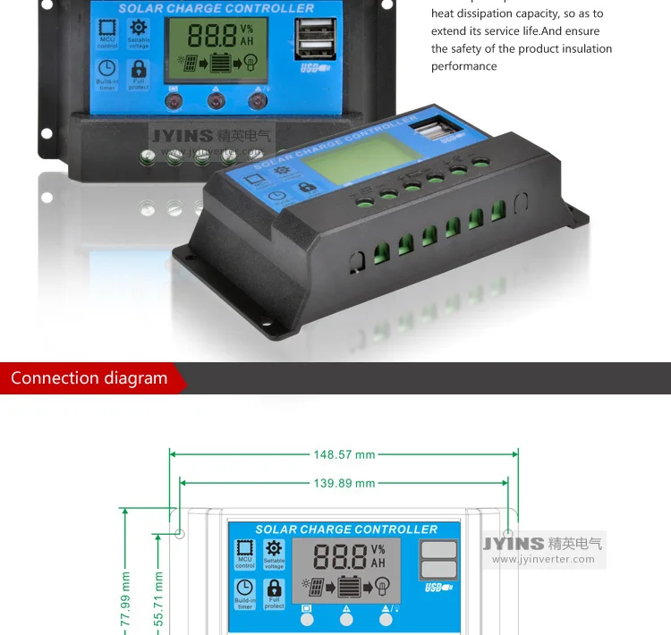     Solar Charge Controller 20a -  2