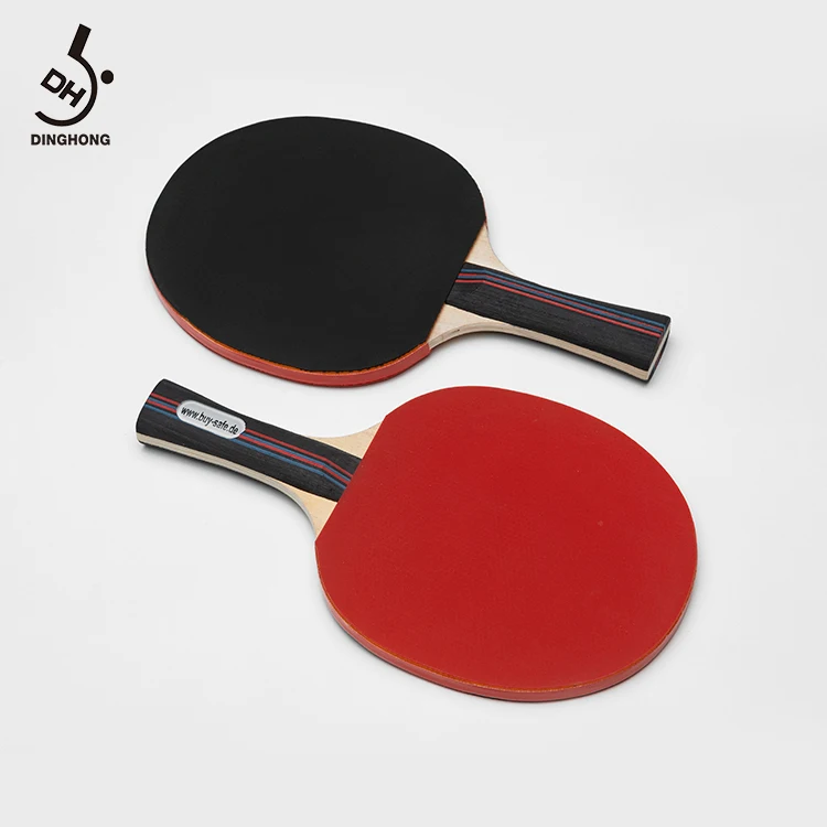 Professional Poplar Wood Portable Ping Pong Paddle Set With Cover