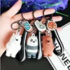 Hot Style Qute We Bare Bears 3D Solid Doll Keychain Creative Couple Bag Decoration The Three Bears Wholesale