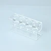 5mm Clear Acrylic Freezer Eggs Storage Rack 1 x 4 Bore 23mm Dia Acrylic Test Tube Racks For Home