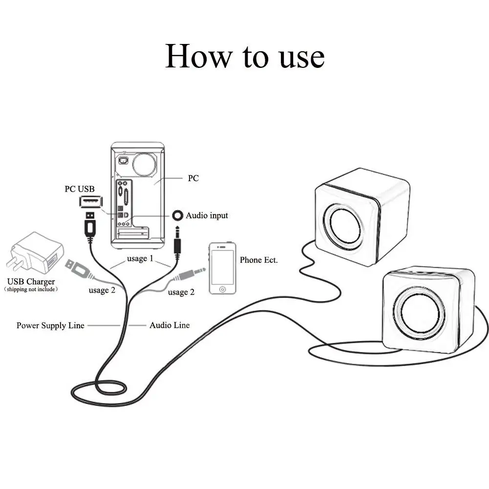 High quality Portable Subwoofer gift USB Mini USB Computer Multimedia Speaker Box - ANKUX.COM