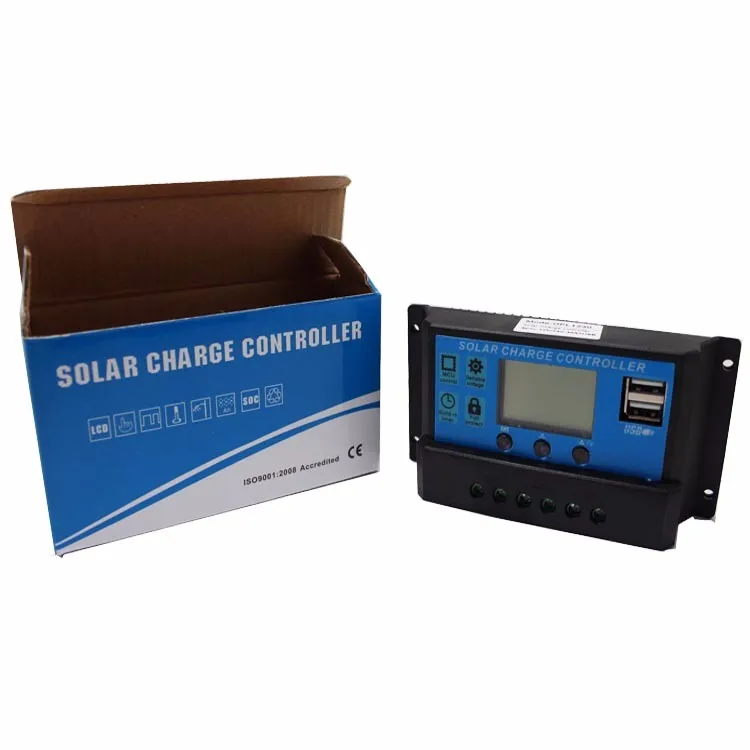 Lcd Screen Pwm 12v 24v 48v Auto Lcd Display Usb Charge Solar Controller Buy Solar Controller