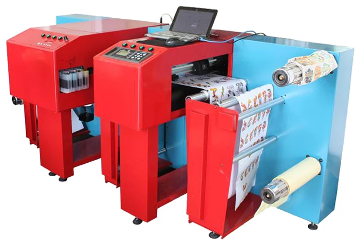 Automatic Digital Roll Ro Roll Inkjet Color Label Printer With Diecut